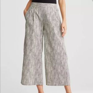 Eileen Fisher Chainette Print Wide Leg Pants